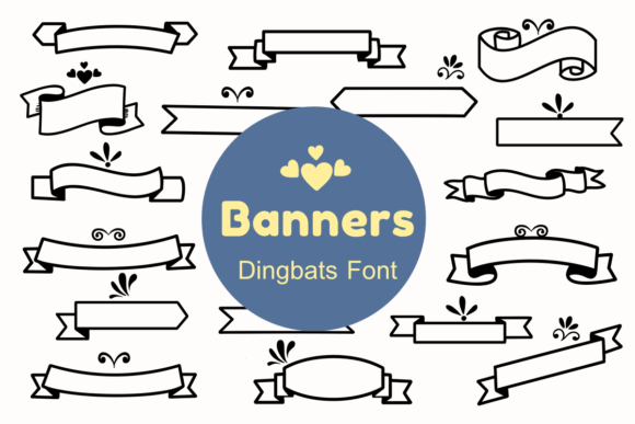Banners: A Dingbats Font for Sketched Creative Projects