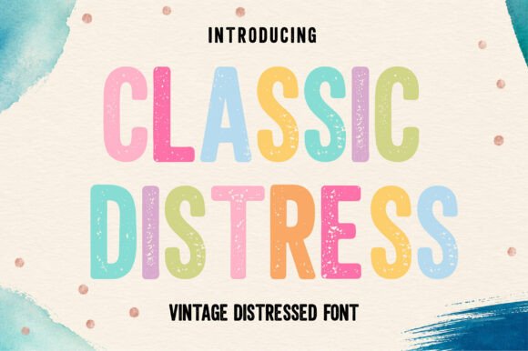 Classic Distress: A Vintage Display Font with Authentic Character