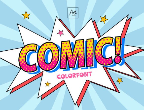 Comic Font: Vibrant Pop-Art Design for Creative Projects