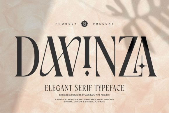 Davinza: Elegant Serif Font for Modern & Vintage Designs