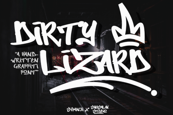 Dirty Lizard Graffiti: A Bold Display Typeface for Modern Design