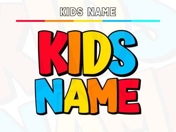 Discover Kids Name Color Font for Vibrant Projects