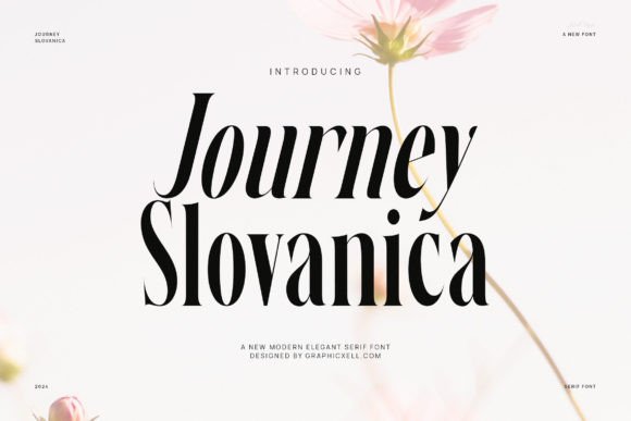 Discover the Elegance of the Journey Slovanika Typeface