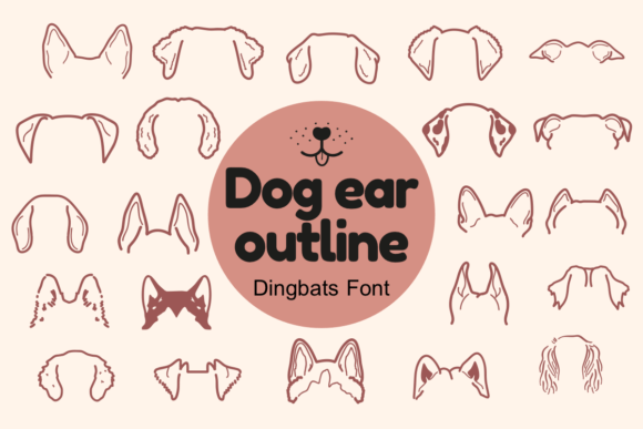 Dog Ear Outline: A Playful Font for Creative Projects