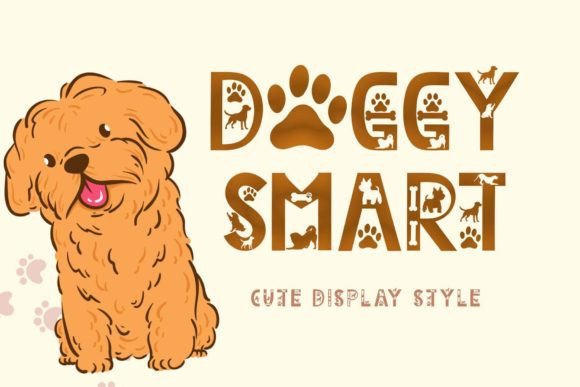 Doggy Smart: A Playful Display Font for Creative Projects