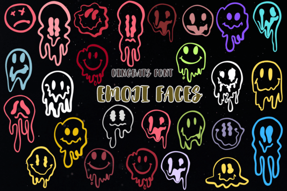 Emoji Faces: A Dingbats Font for Expressive Sketched Designs