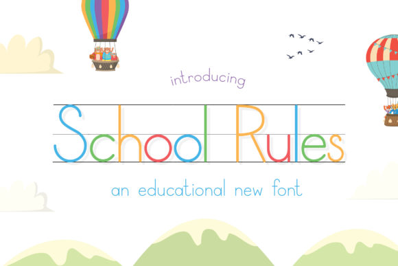 Exploring School Rules: A Modern Sans Serif Font for Designers