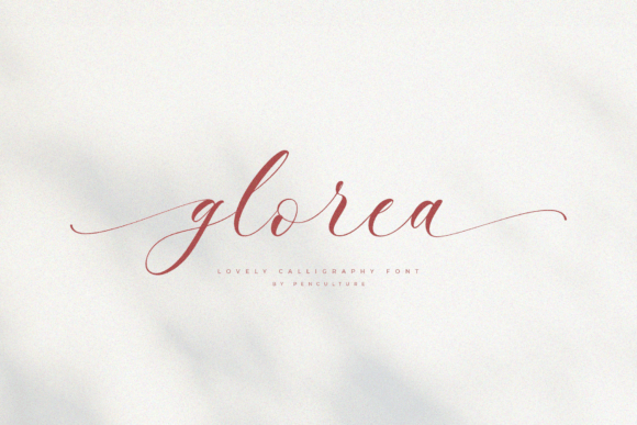 Glorea: A Modern Calligraphy Font for Elegant Designs