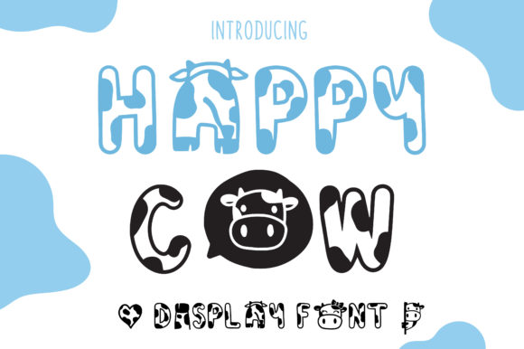 Happy Cow: A Playful Font for Creative Projects