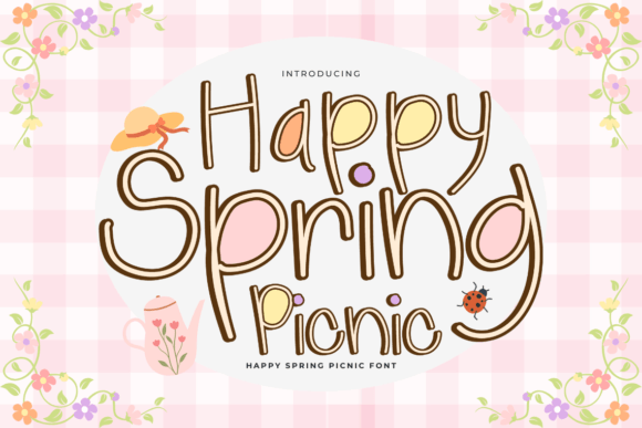Happy Spring Picnic Font: Joyful Design for Seasonal Projects