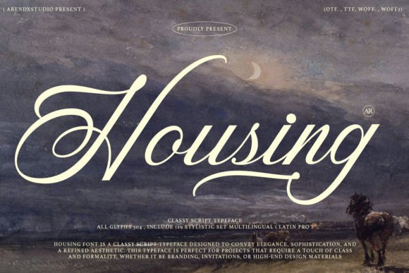 Housing Font: A Touch of Elegance for Your Designs