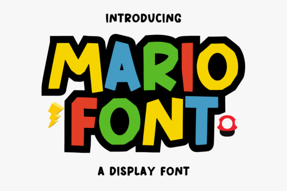 Mario: A Bold, Fun Display Font for Creative Projects