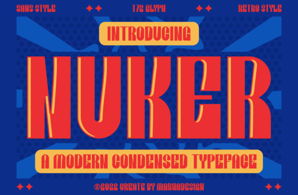 Nuker: A Modern Font for Bold, Clean Designs