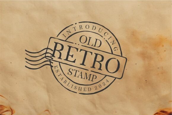 Old Retro Stamp: A Handcrafted Typeface for Vintage Charm