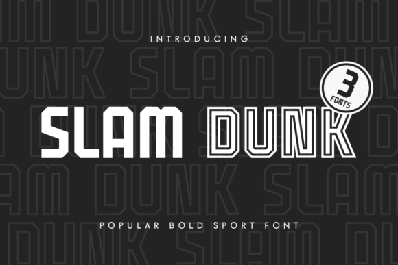 Slam Dunk: The Unique Sans Serif Font for Creative Projects