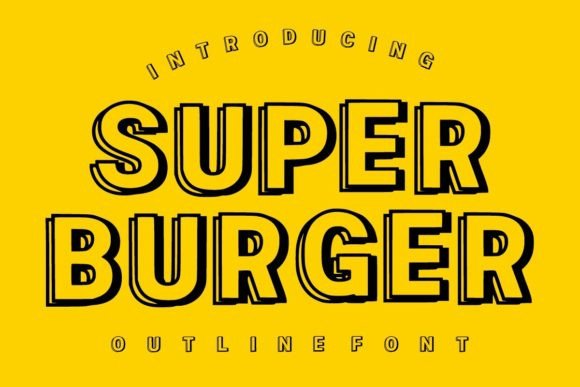 Super Burger: A Dynamic Display Font for Impactful Design