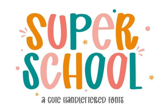 Super School: A Whimsical Font for Creative Designs