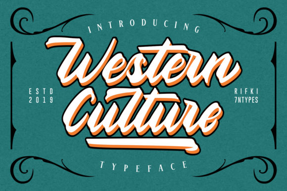 Western Culture: A Bold Font for Standout Designs